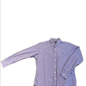 Polo Ralph Lauren Logo Embroidered Checked Shirt Size;Large.Great Condition.